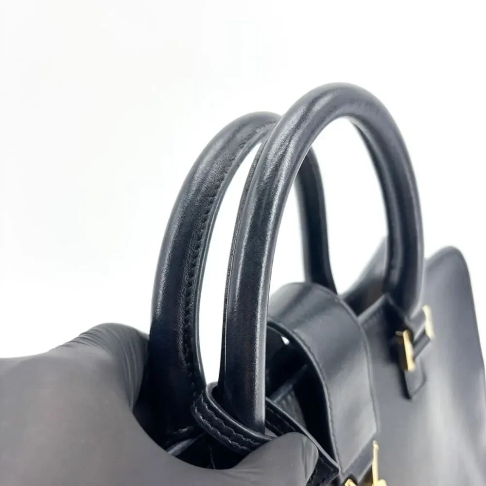 Saint Laurent Monogram Cabas Small Black Gold Hardware